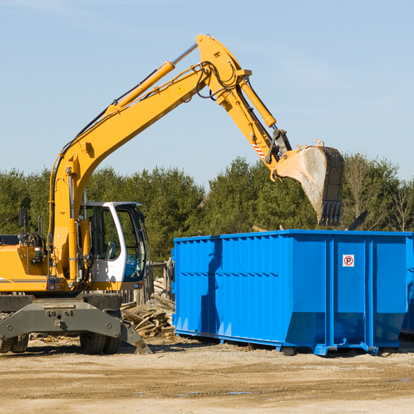 can i choose the location where the residential dumpster will be placed in Preston MD